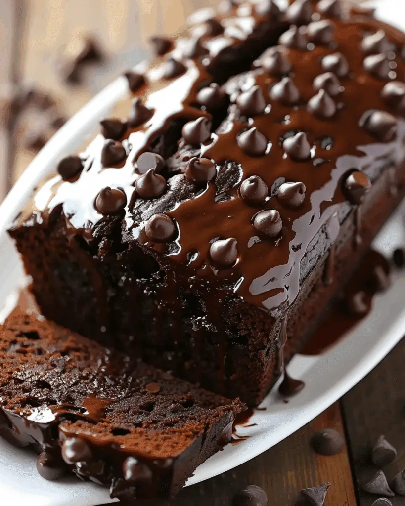 Hot Fudge Brownie Bread