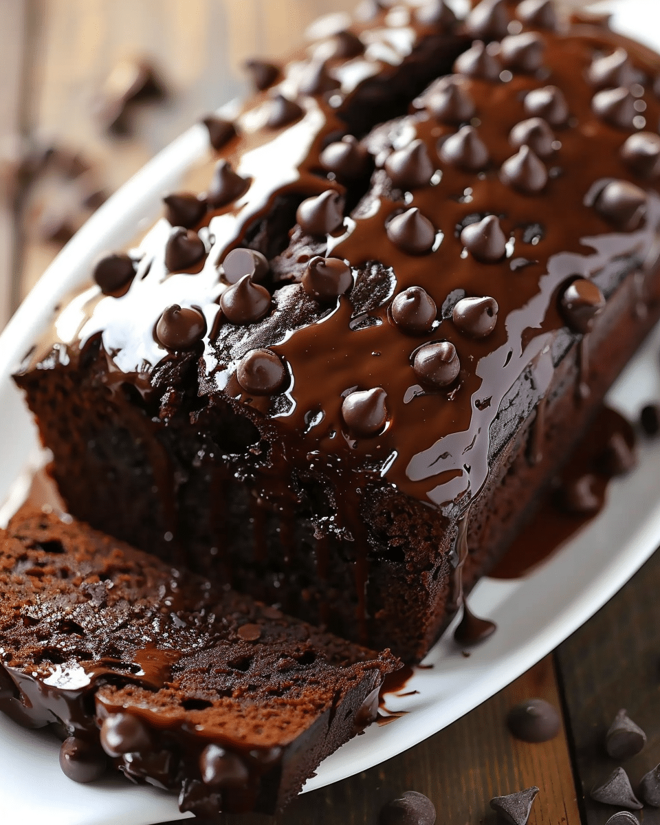 Hot Fudge Brownie Bread