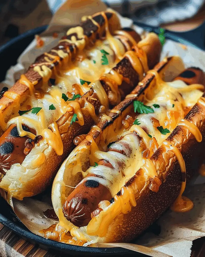 Air Fryer Grilled Cheese Hot Dogs