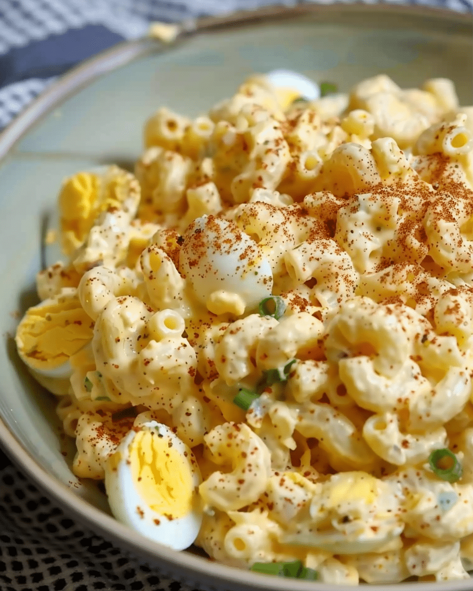 Deviled Egg Macaroni Salad