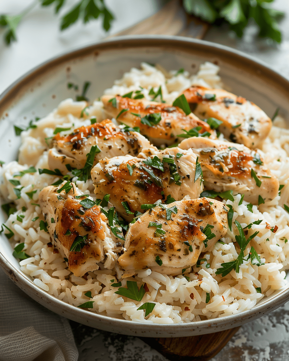 Creamy Herb Chicken & Basmati Rice | Evelyn's Cooking