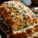 Garlic Parmesan Chicken Meatloaf