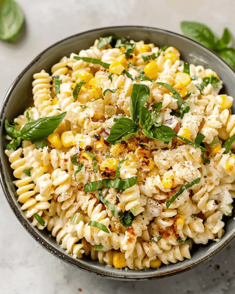Creamy Street Corn Pasta Salad