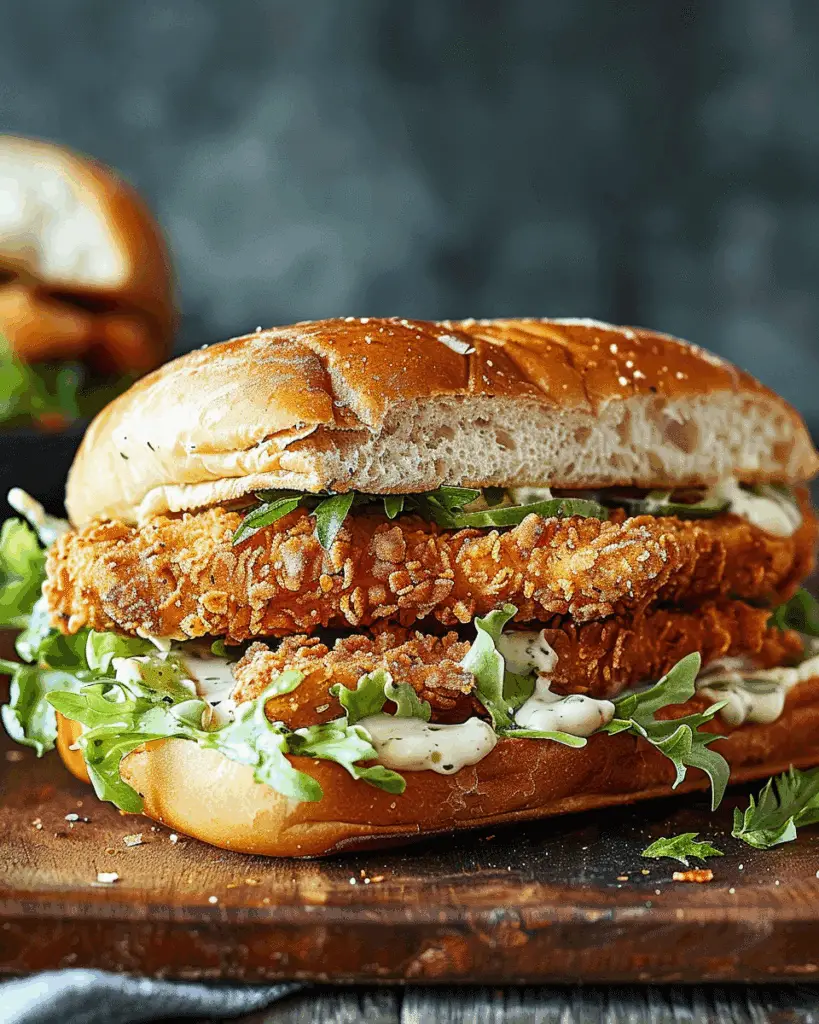 Crispy Chicken Caesar Sandwich
