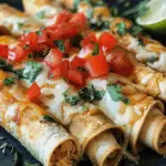 Baked Cream Cheese Chicken Taquitos