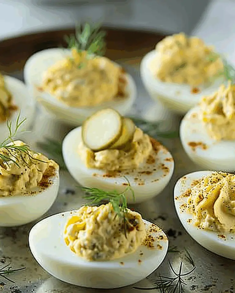 Dill Pickle Deviled Eggs – A Tangy Twist on a Classic Favorite for Pickle Lovers