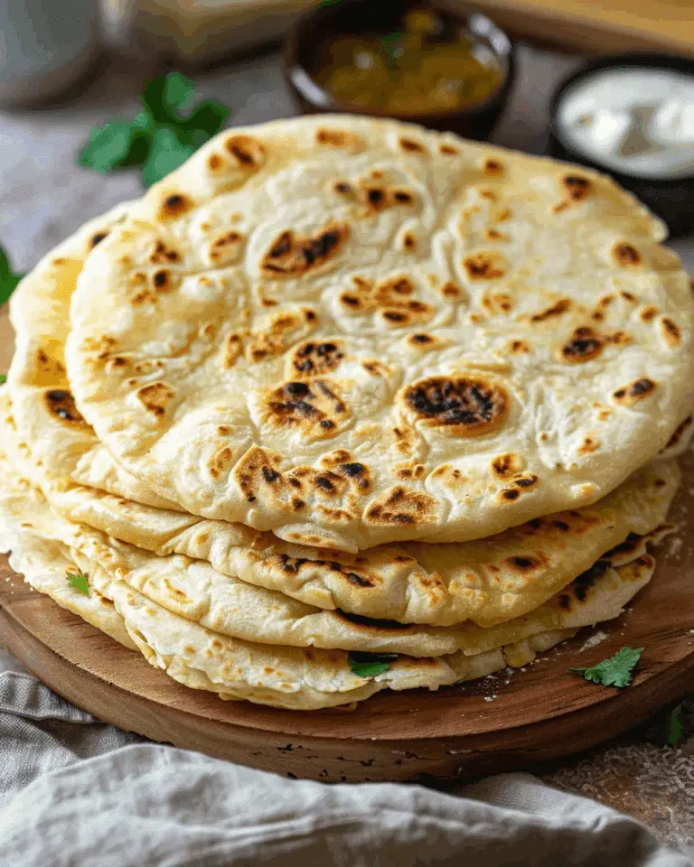 Homemade Flour Tortillas, Naan Flatbread and Pita