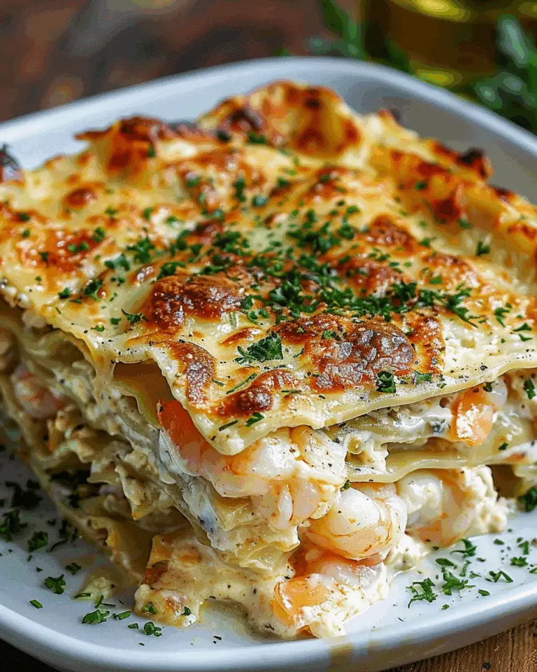 Seafood Lasagna with Shrimp & Crab