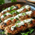 Chicken Kofta with Garlic Yogurt Sauce