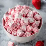 Easy Strawberry Shortcake Puppy Chow
