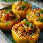 Teriyaki Chicken Stuffed Peppers