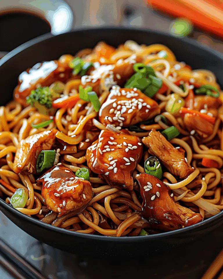 Savory Chicken Teriyaki Noodles