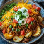 Cheesy Taco Potatoes