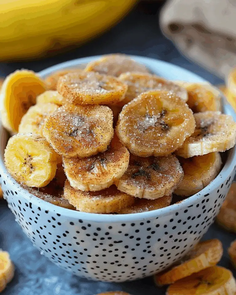 Cinnamon-Sugar Air Fryer Banana Chips