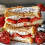 Fried Strawberry Cheesecake Sandwiches