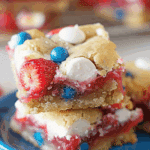 4th of July Cake-Mix Cookie Bars