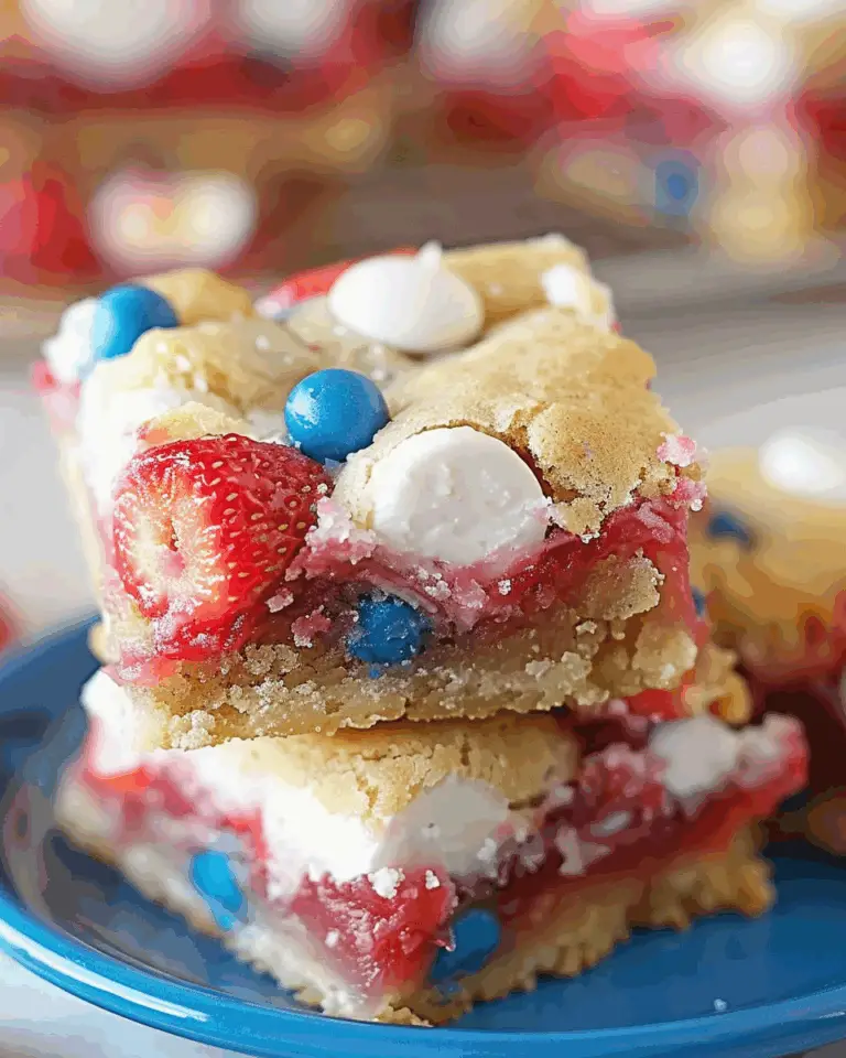 4th of July Cake-Mix Cookie Bars