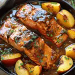 Bourbon Peach Roasted Salmon