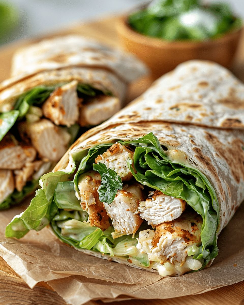 Chicken Caesar Wraps