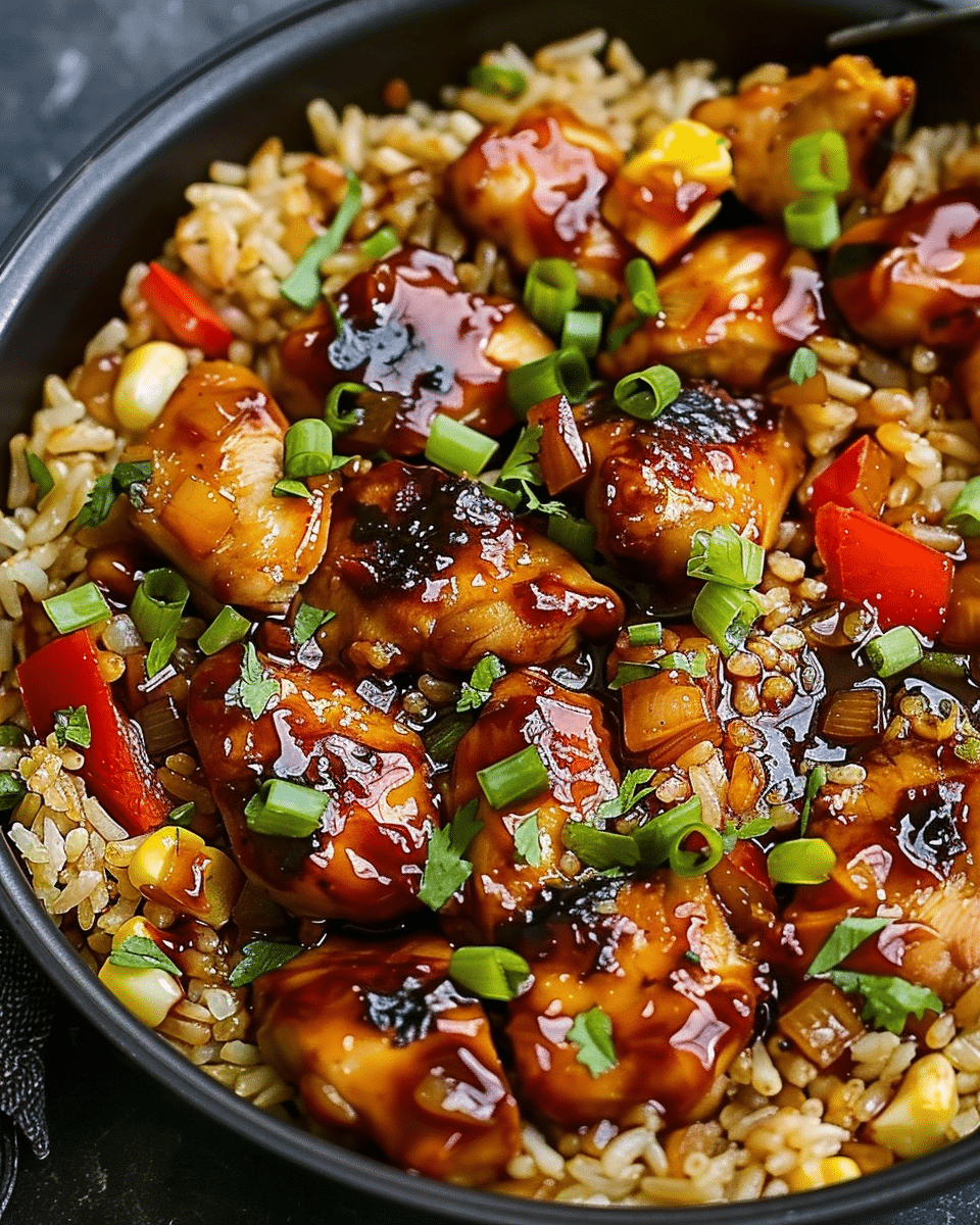 One-Pan Bold Honey BBQ Chicken Rice