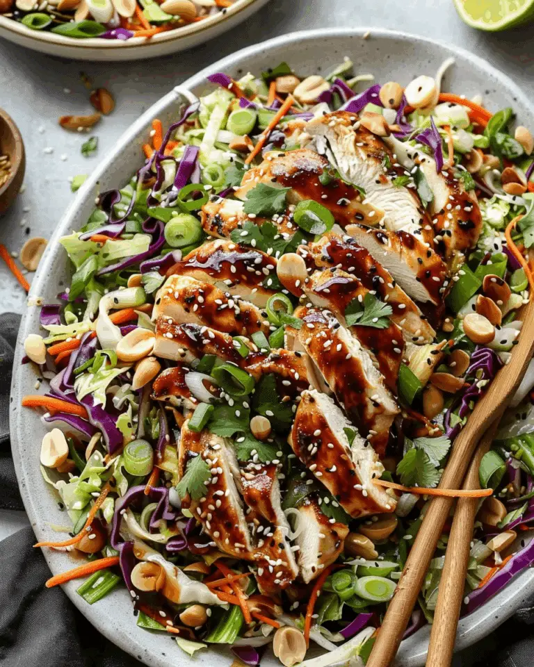 Sesame Chicken Cabbage Crunch Salad