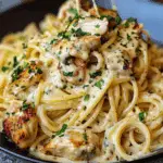 Creamy Cajun Chicken Spaghetti with Garlic Mozzarella Sauce