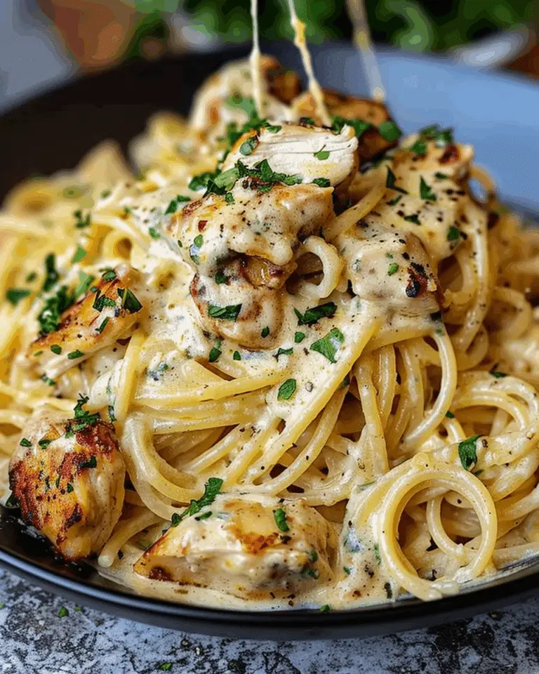 Creamy Cajun Chicken Spaghetti with Garlic Mozzarella Sauce