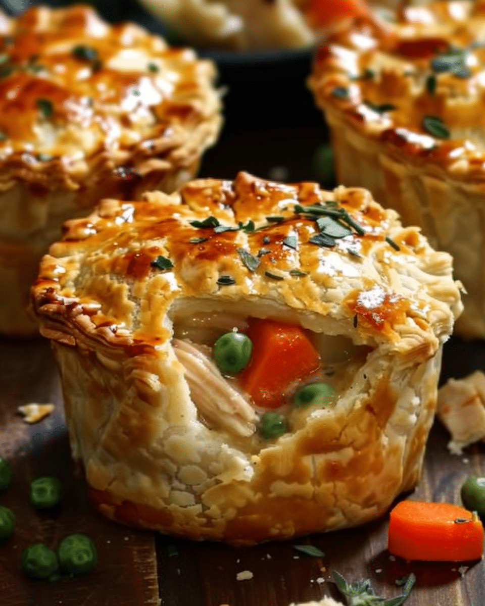 Easy Mini Chicken Pot Pies