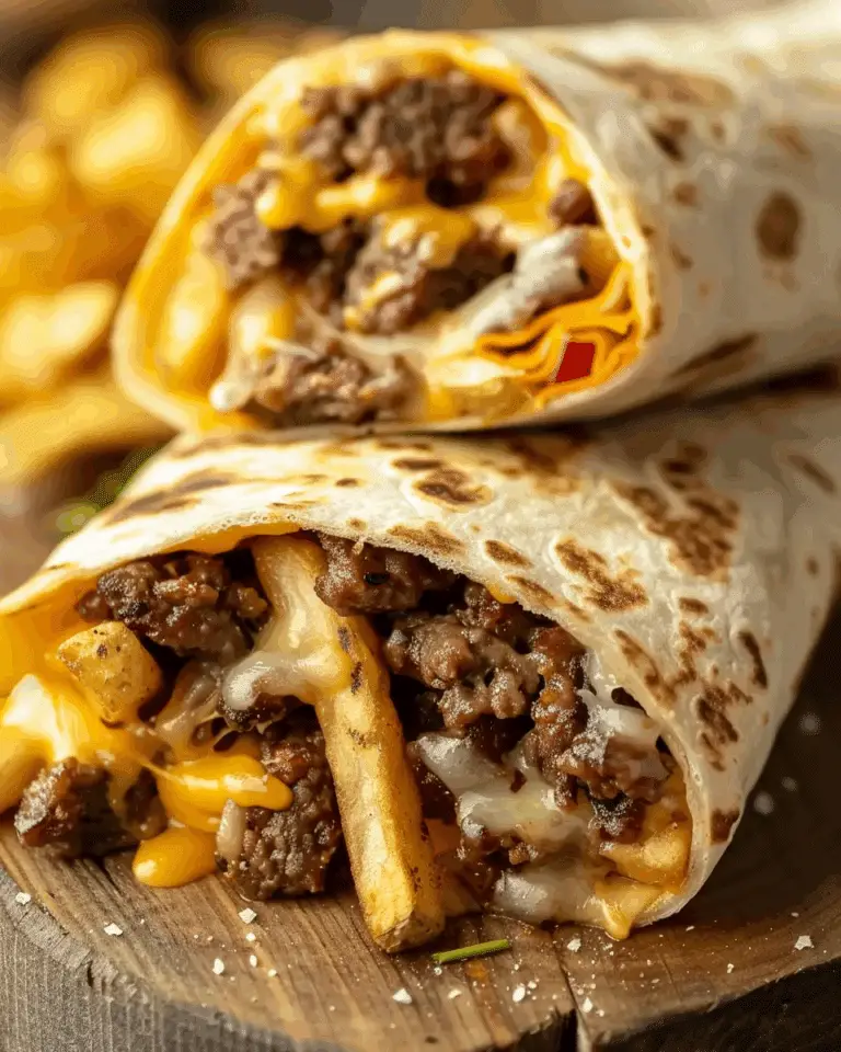 Beefy Cheesy Fries Wrap