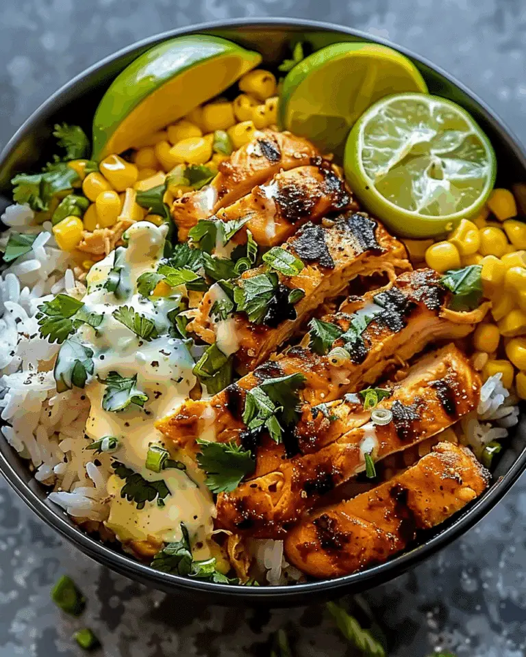 Effortless Street Corn Chicken Rice Bowl