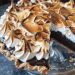 Fashioned Chocolate Pie with Golden Meringue