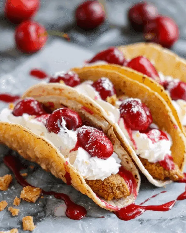 Cherry Cheesecake Tacos: The Sweet Crunch I Didn’t Know I Needed