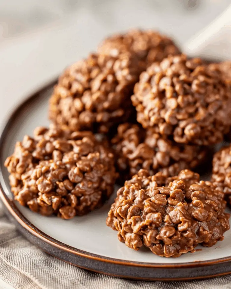 Chocolate Peanut Butter No‑Bake Cookies