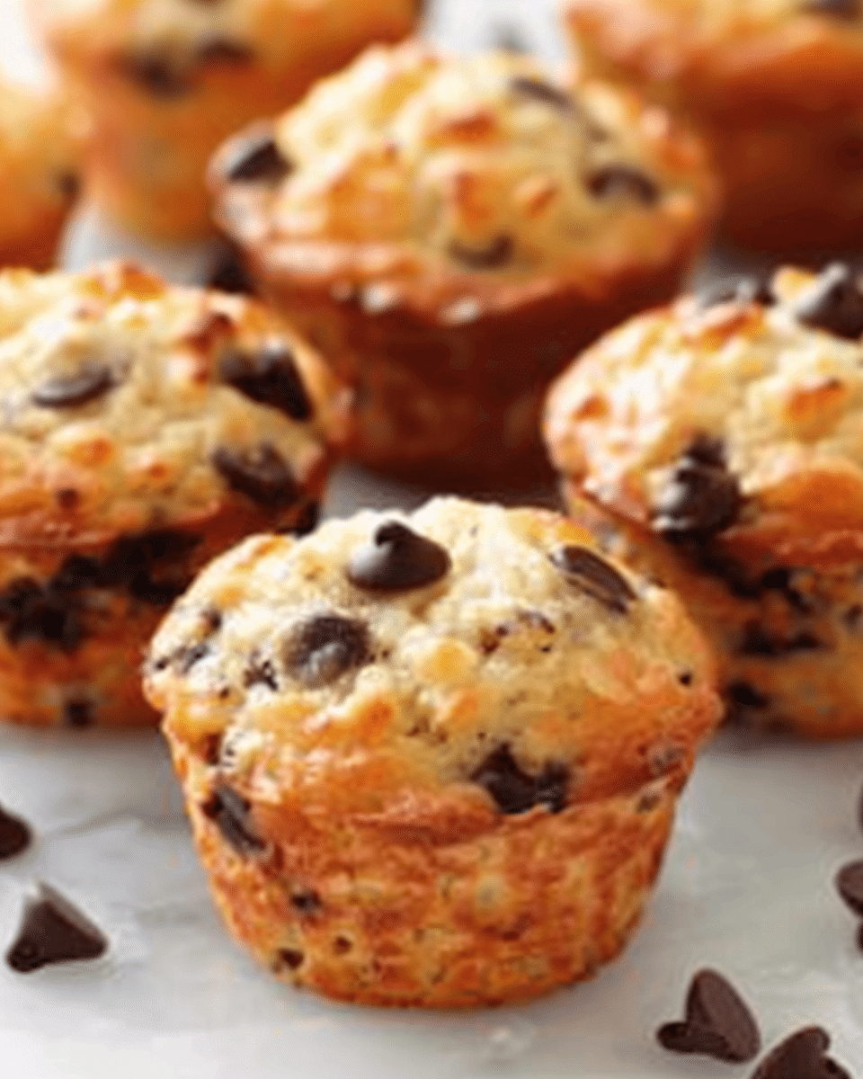 Air‑Fryer Chocolate‑Chip Cottage‑Cheese Muffins — Quick Protein Bites