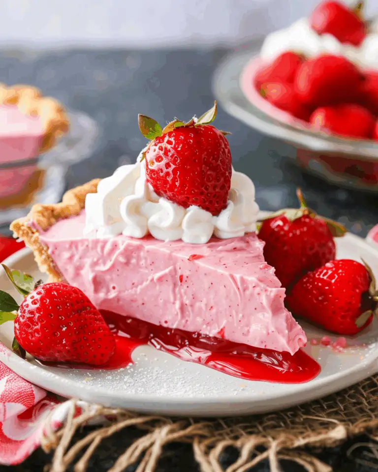No-Bake Strawberry Jello Pie
