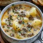 Cheesy Hamburger Potato Soup