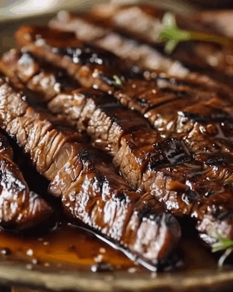 Grill Pan Honey Glazed Steak Strips