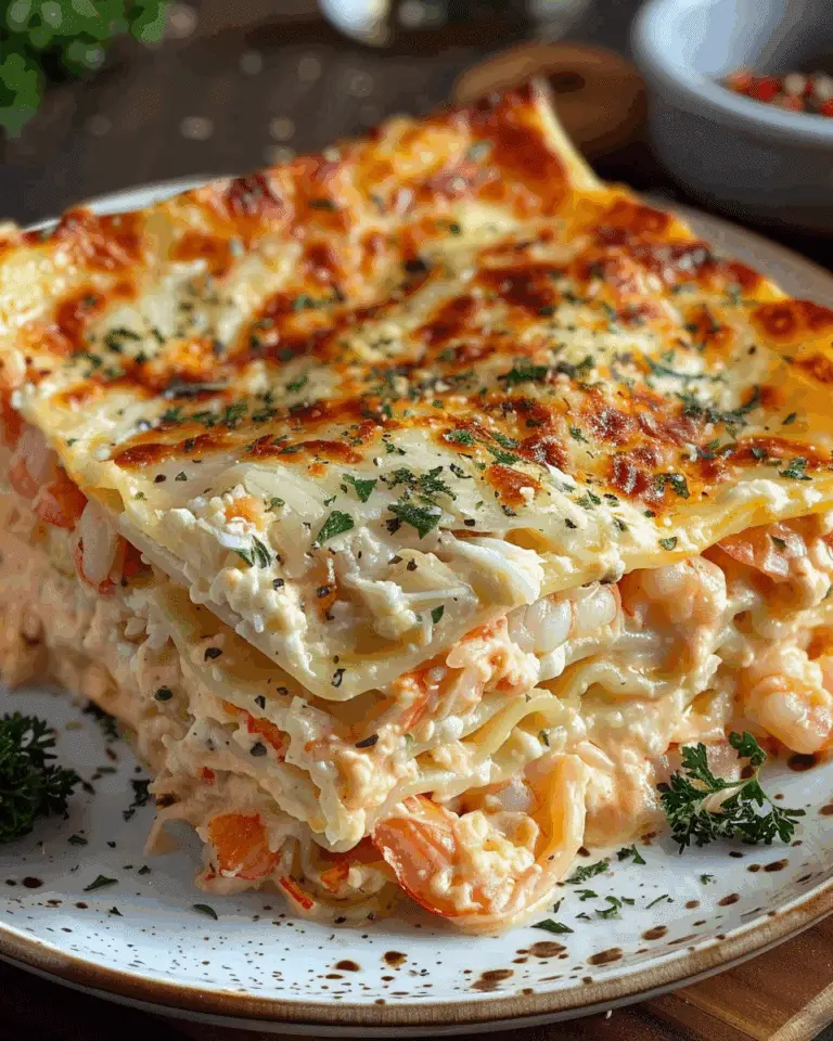Seafood Lasagna with Shrimp & Crab