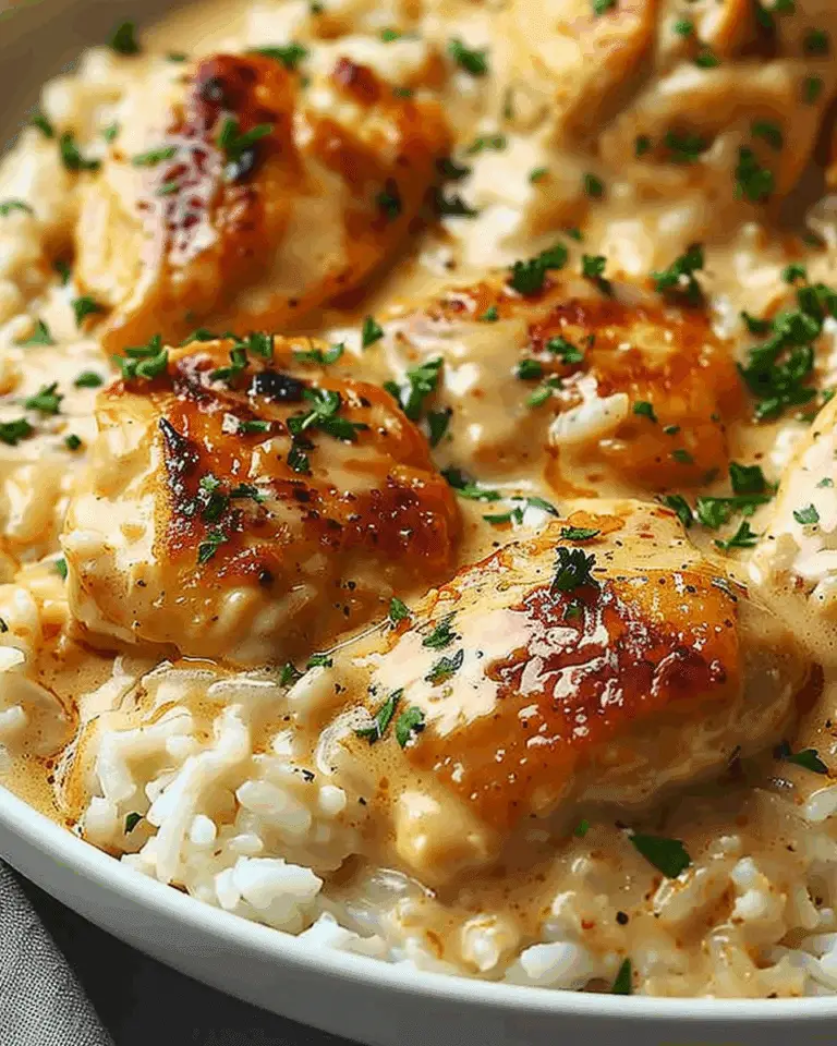 Creamy Smothered Chicken and Rice
