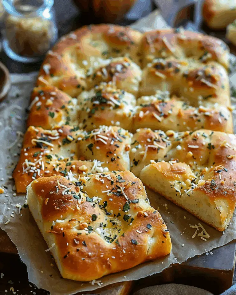 Garlic Parmesan Focaccia Bread