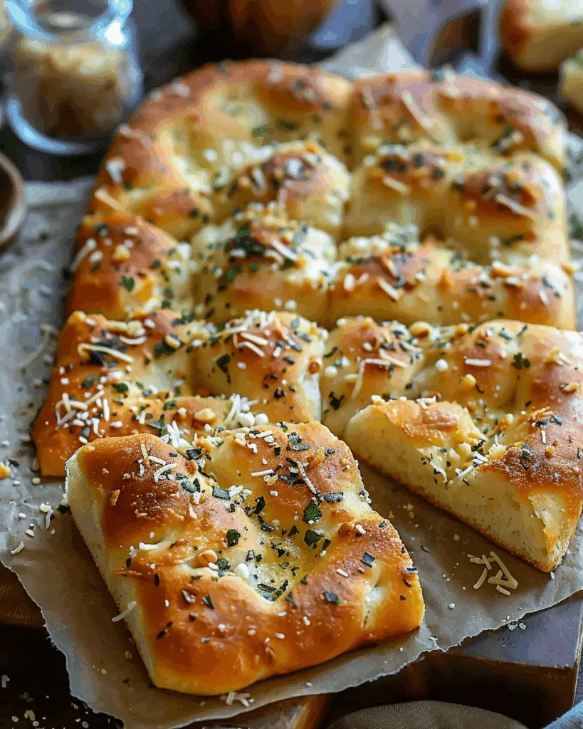 Garlic Parmesan Focaccia Bread