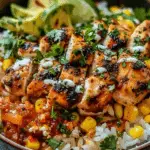 Effortless Street Corn Chicken Rice Bowl