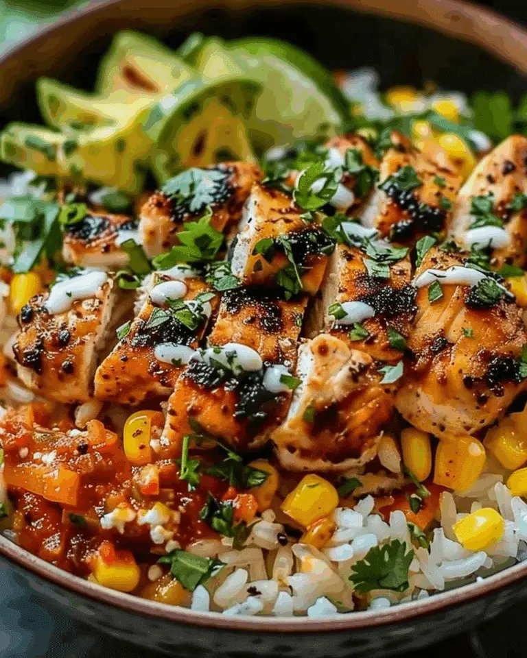 Effortless Street Corn Chicken Rice Bowl