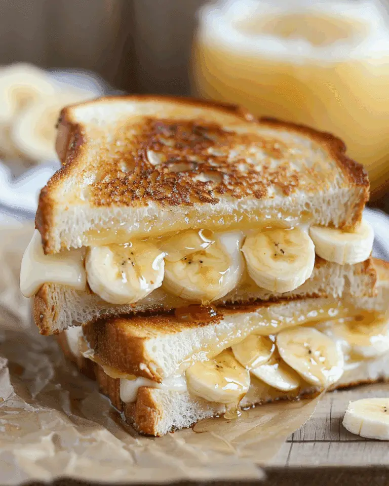 Honey Banana Grilled Cheese Sandwich