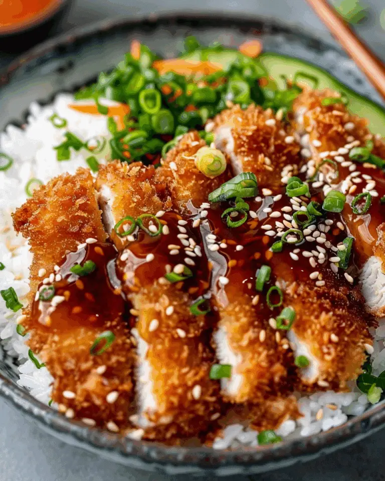 Japanese Katsu Bowls with Tonkatsu Sauce