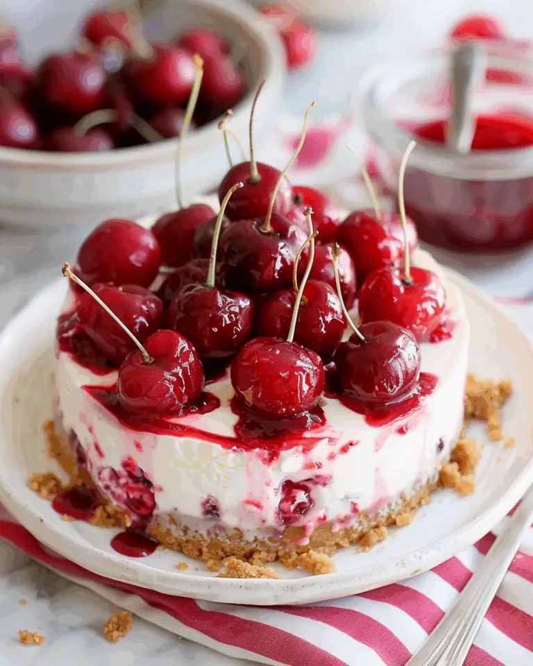 No Bake Cherry Cheesecake