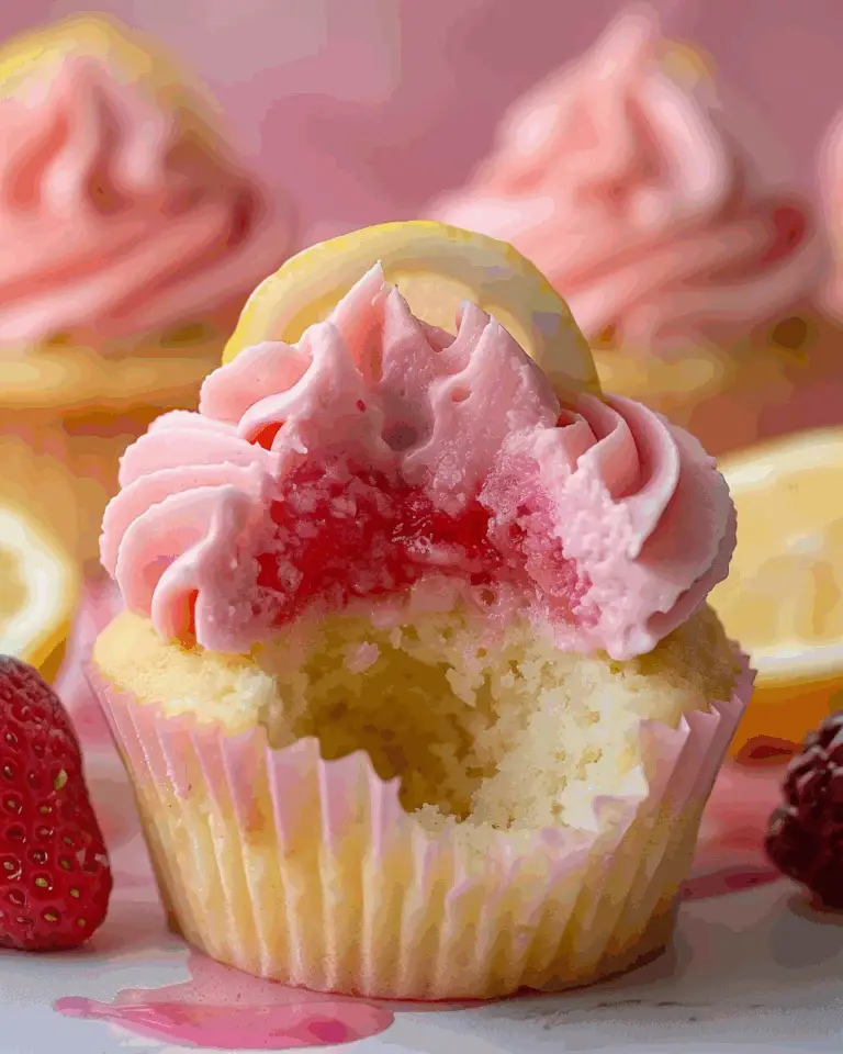 Strawberry Lemonade Cupcakes