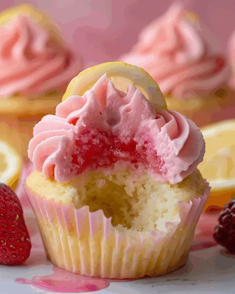 Strawberry Lemonade Cupcakes
