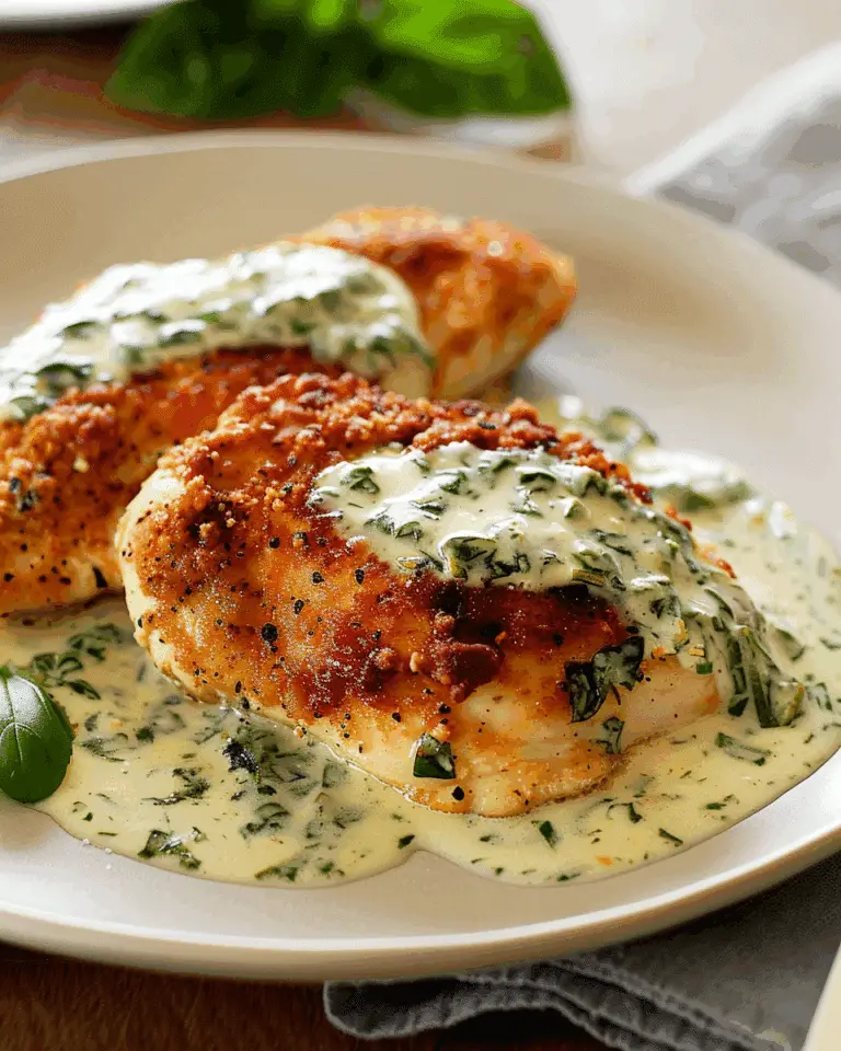 Chicken in Basil Cream Sauce