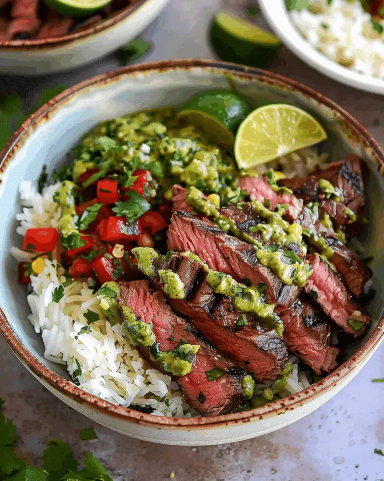 Cilantro Lime Steak Bowls